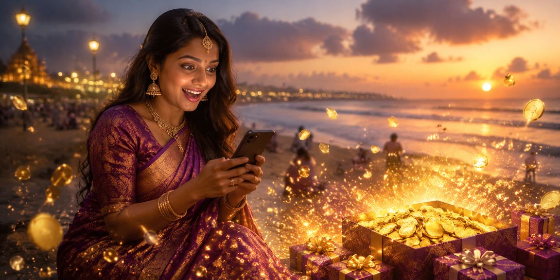 Cricket betting jackpot and prize coins stacked in India