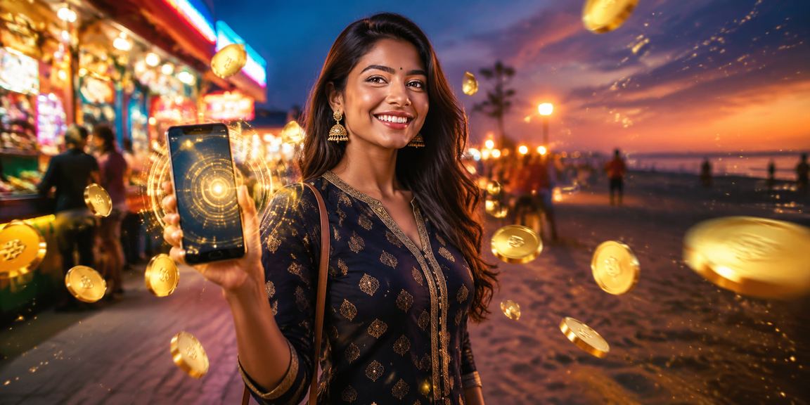 Indian UPI mobile payment illustration